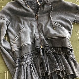 FREE PEOPLE HOODED ZIP UP